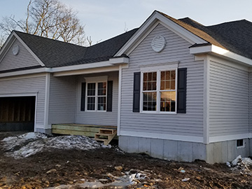 Siding Installation in Westport, MA. Before