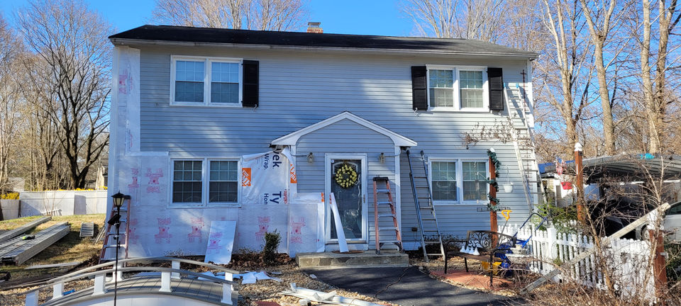 Siding project in Northborough